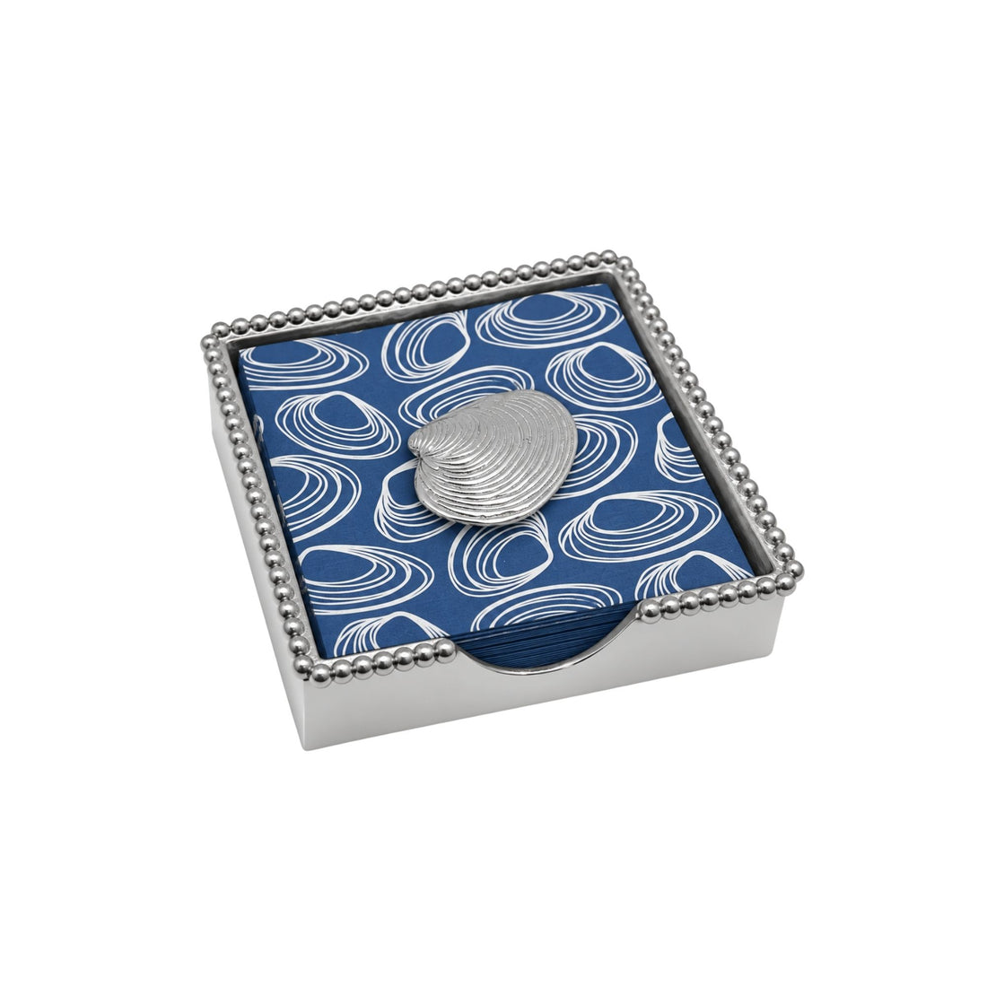 Clam Beaded Napkin Box Set