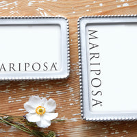 Beaded White 4x6 Frame