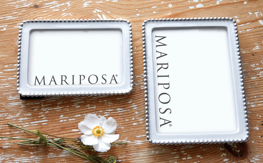 Beaded White 4x6 Frame