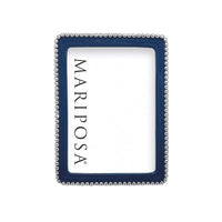 Beaded Blue 5x7 Frame- | Mariposa