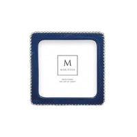 Beaded Blue 5x5 Frame- | Mariposa