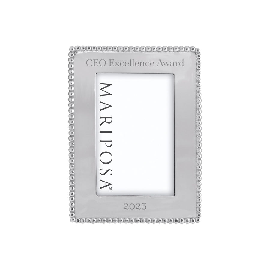 Beaded 4x6 Engravable Frame
