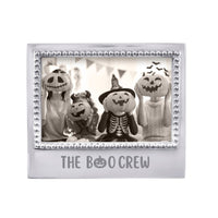 THE BOO CREW PUMPKIN Beaded 4x6 Frame