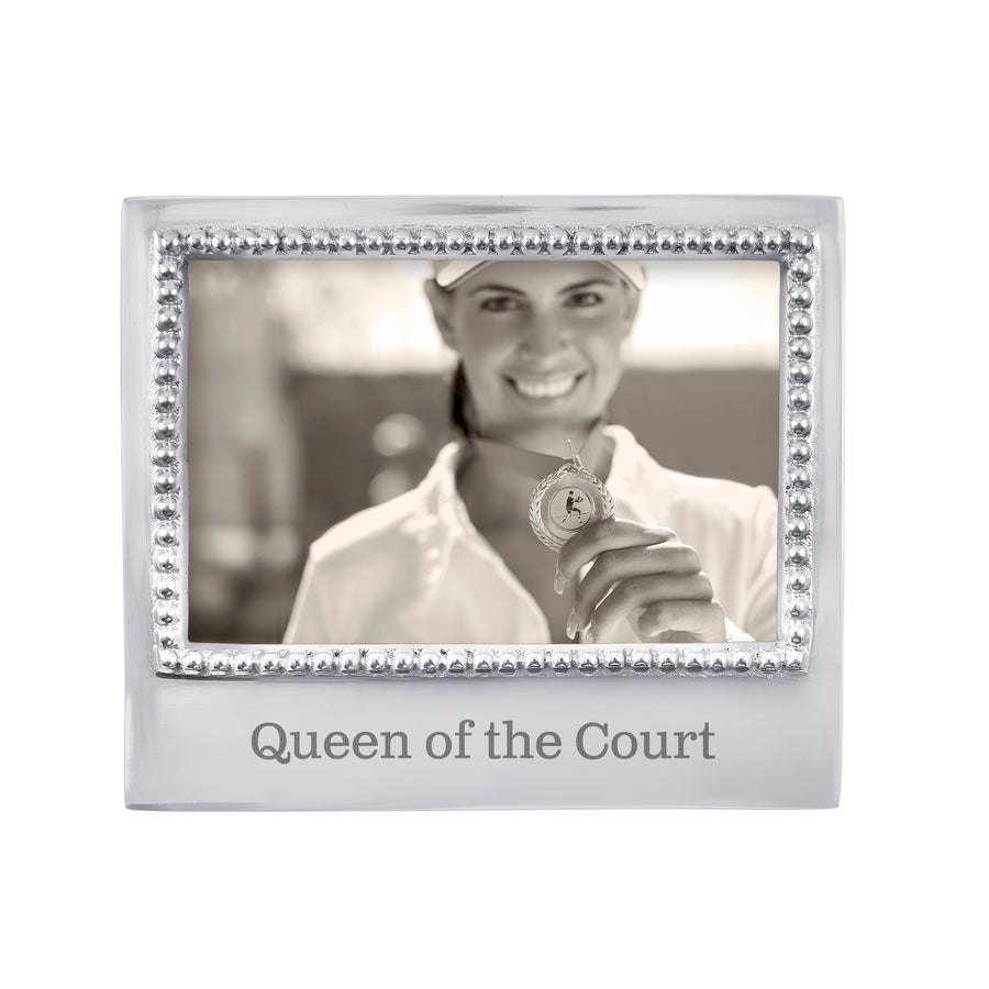 Queen of the Court Beaded 4x6 Frame- | Mariposa