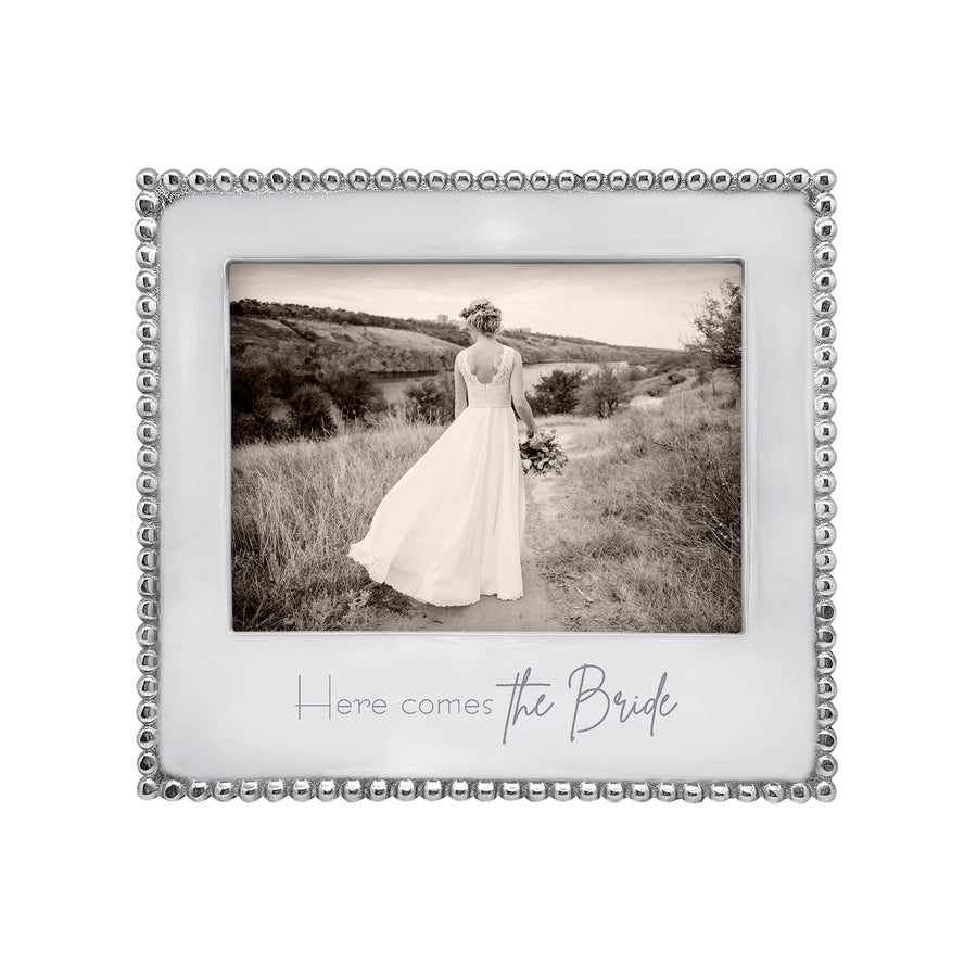 HERE COMES THE BRIDE Beaded 5x7 Frame