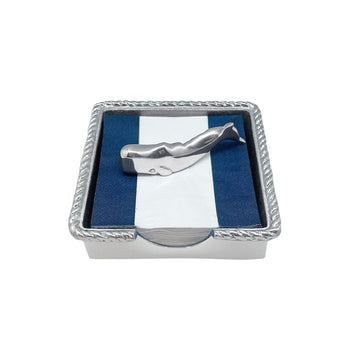 Nantucket Whale Rope Napkin Box