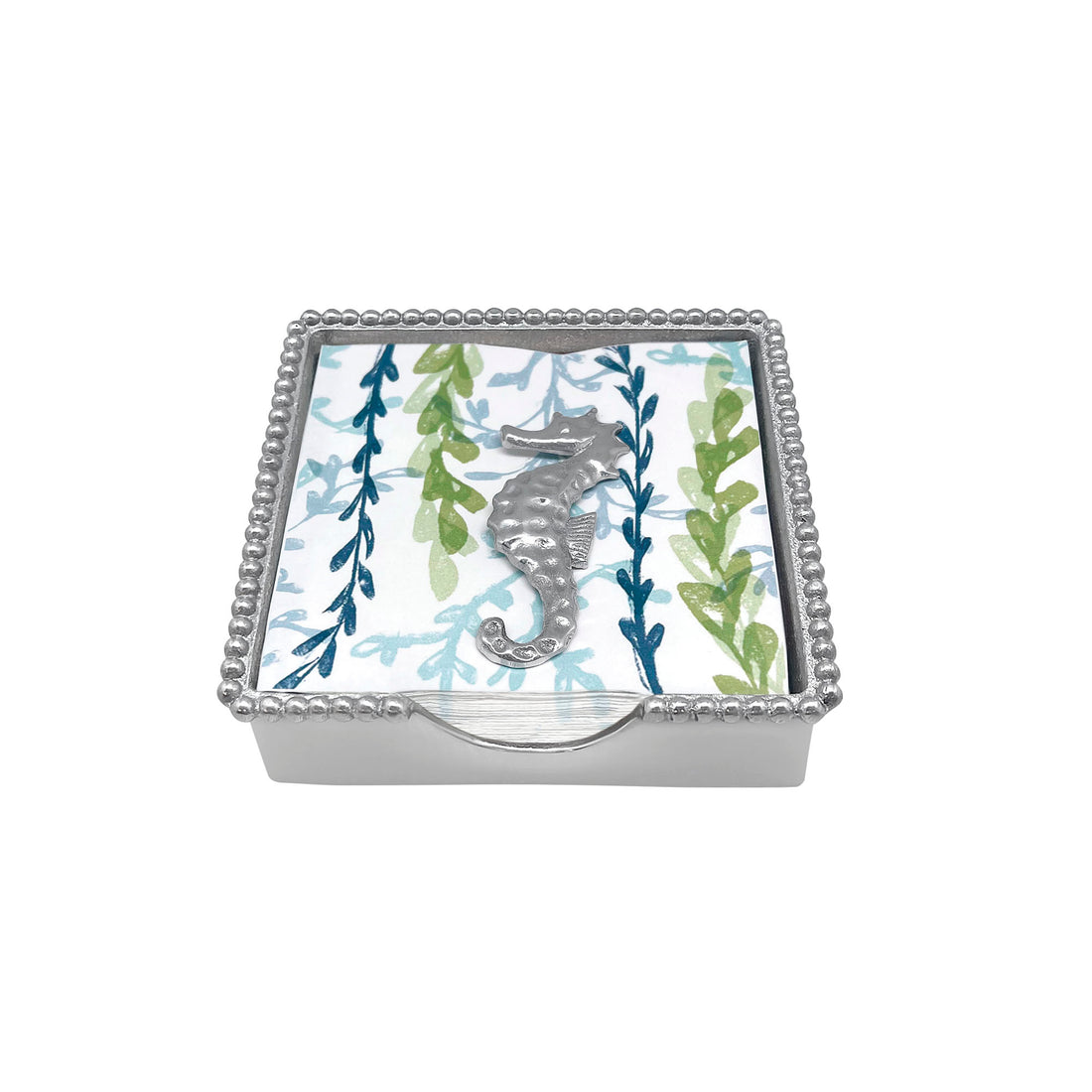 Seahorse Beaded Napkin Box Set