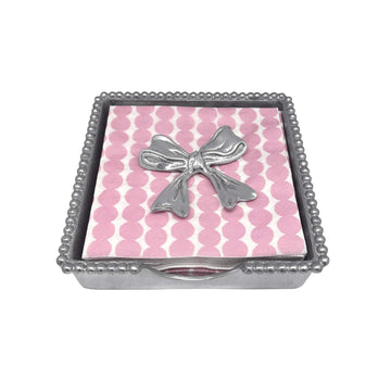 Bow (5204) Beaded Napkin Box Set