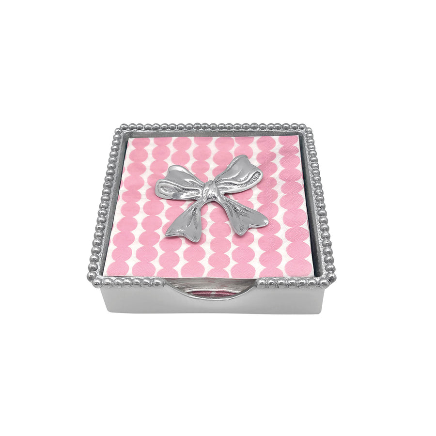 Bow (5204) Beaded Napkin Box Set