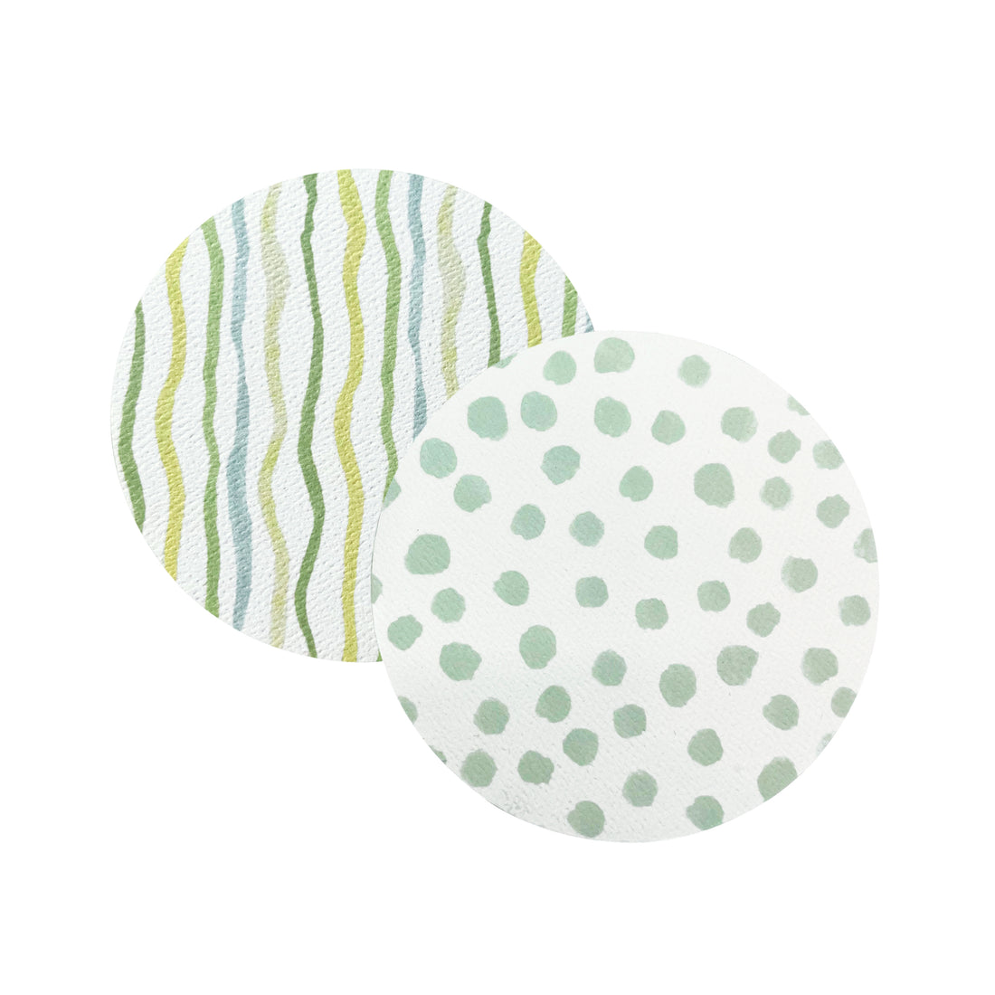 Teal Dotty and Stripe Coaster Refill Pack of 40