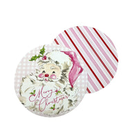 Pink Santa Beaded Coaster Set