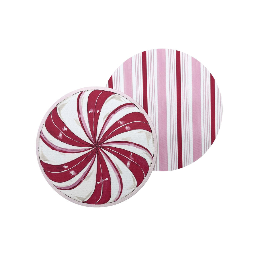 Peppermint Candy Coaster Refill, 40 Count