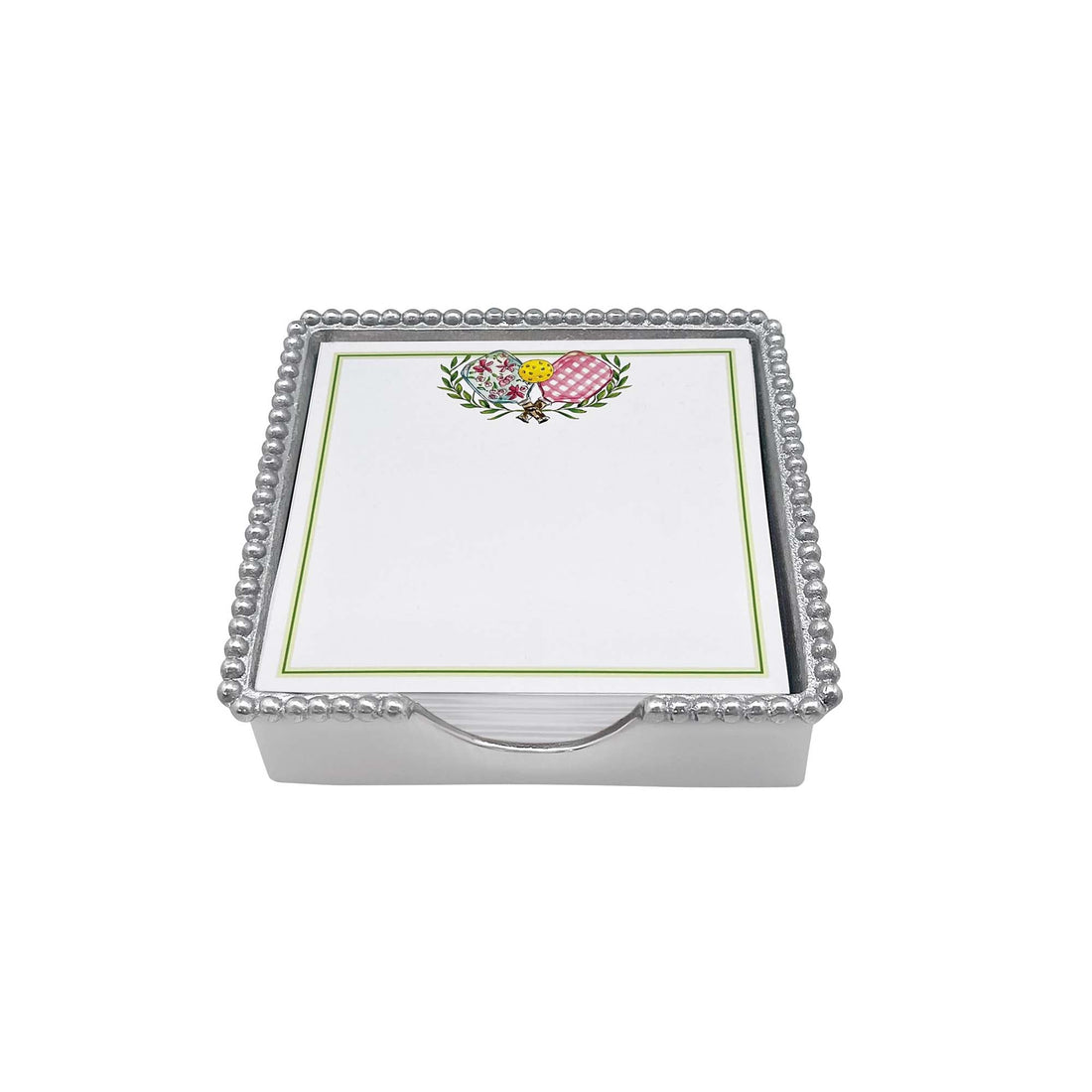 Pickleball Paddle Beaded Note Pad Set