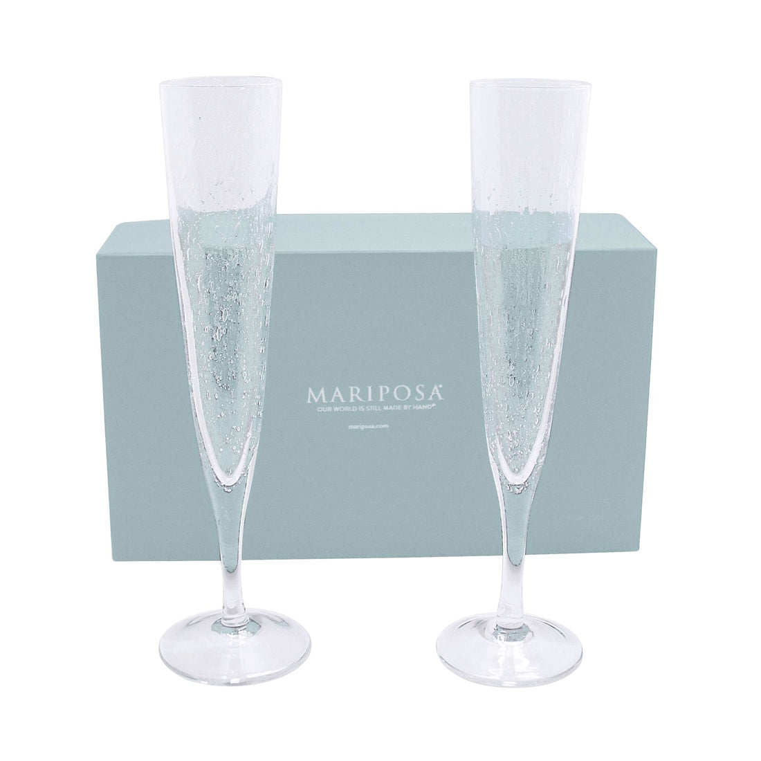 Bellini Champagne Flutes Set 2 Gift Box