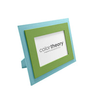 Tiered Meadow Green and Sky Blue 4x6 Frame