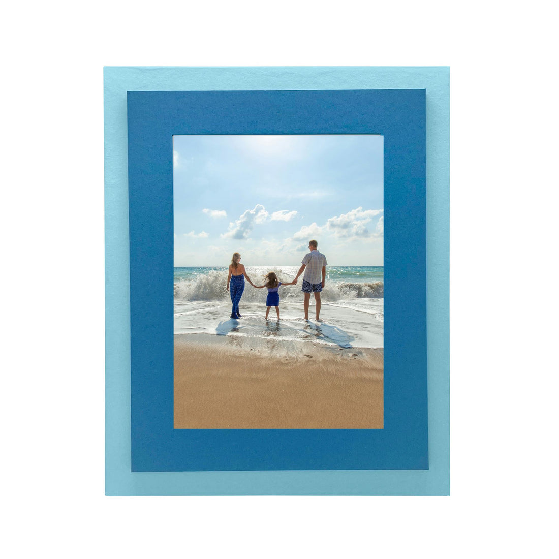 Tiered Denim Blue and Periwinkle 5x7 Frame