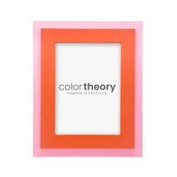 Tiered Tangerine and Pink 5x7 Frame