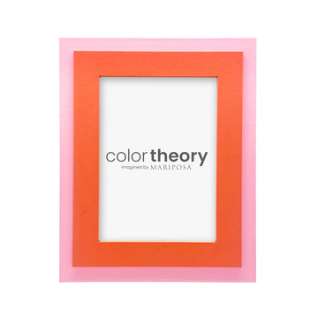 Tiered Tangerine and Pink 5x7 Frame