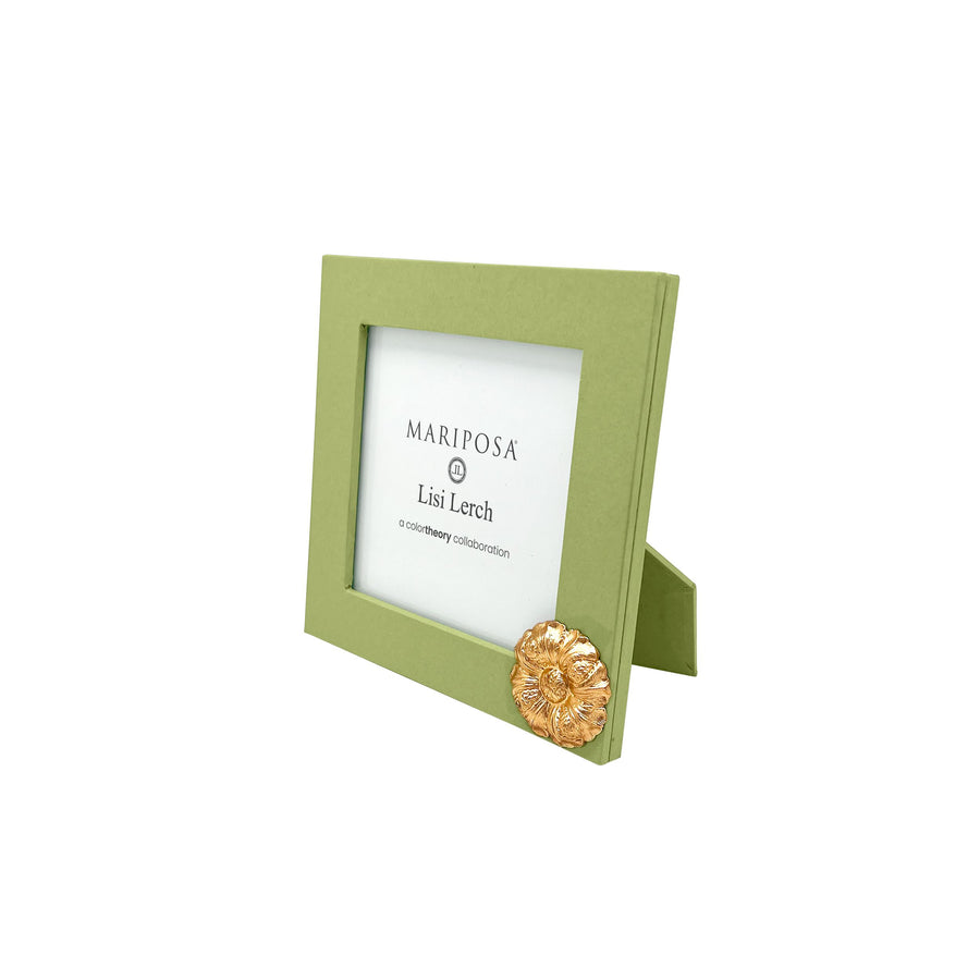 Flower Meadow Green 4x4 Frame