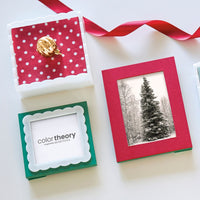 Double Sided Red and Emerald 4x6 Frame
