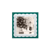 Emerald White Scallop 4x4 Frame