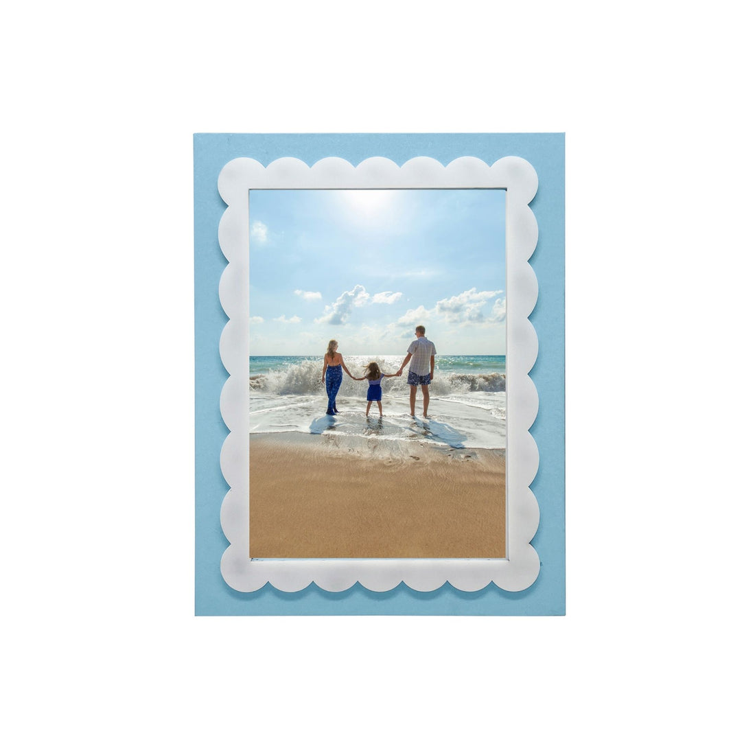 Periwinkle Blue Scallop 5x7 Frame
