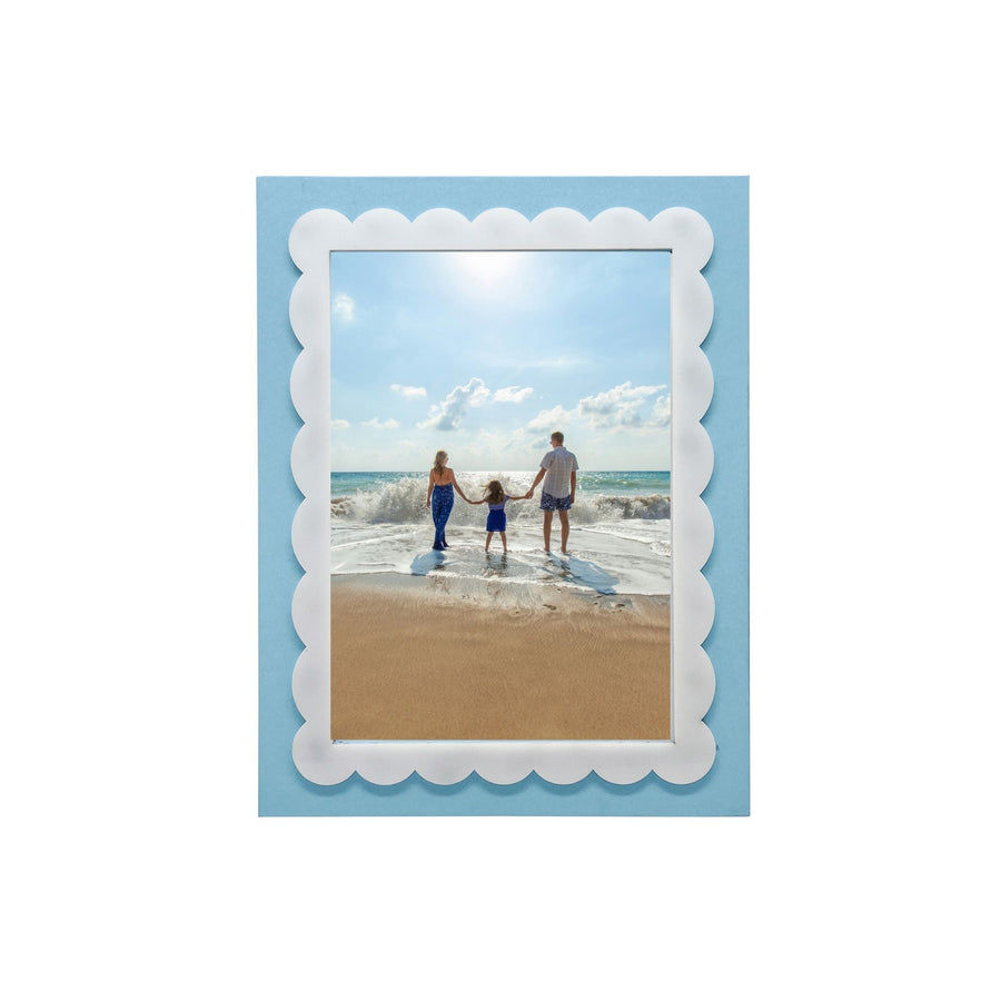 Periwinkle Blue Scallop 5x7 Frame