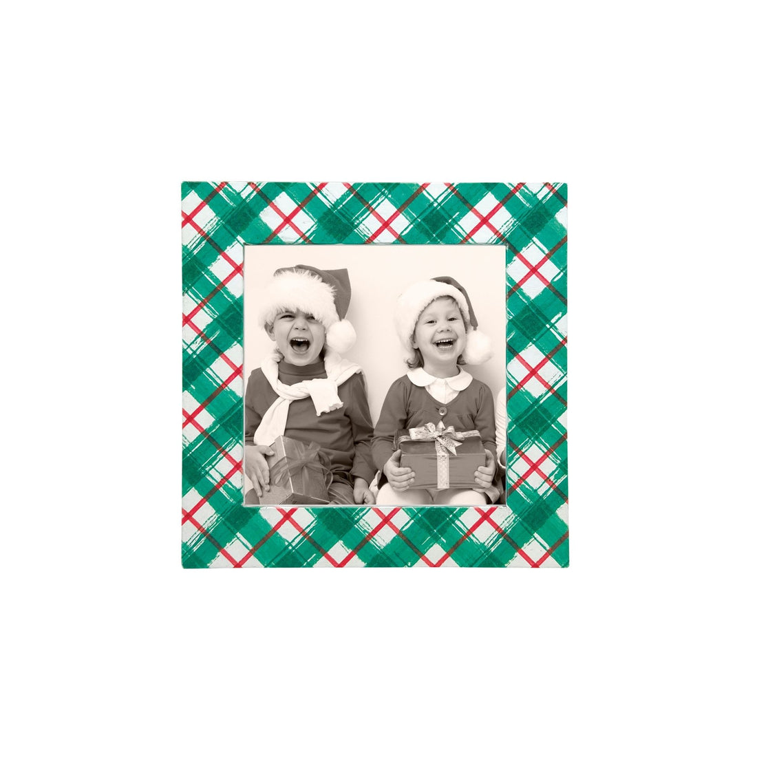 Green and Red Plaid 4x4 Frame