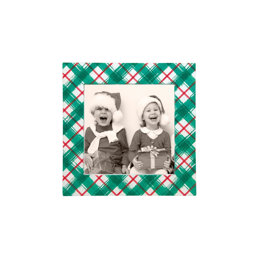 Green and Red Plaid 4x4 Frame