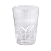Applique White Branches Highball Glass Set of 4
