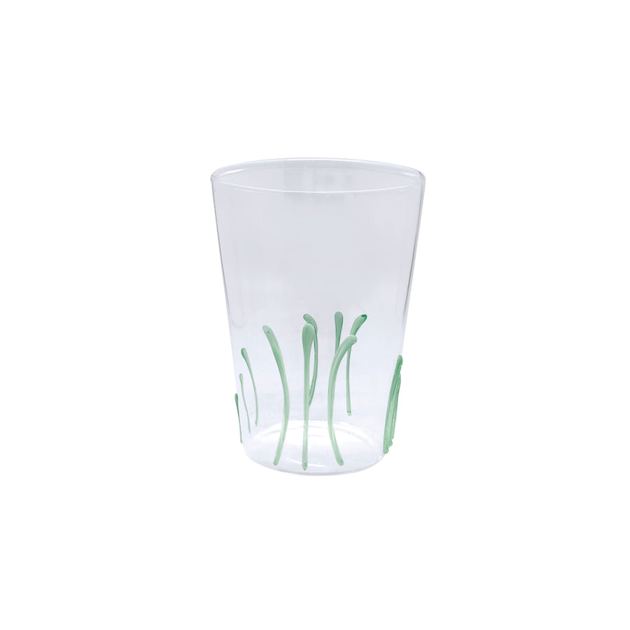 Applique Green Seagrass Highball Glass Set of 4