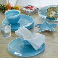 Alabaster Aqua Dinner Plate (Set of 4)-Plates | Mariposa