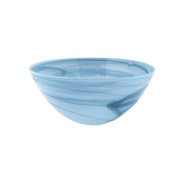Aqua Alabaster Medium Bowl-Bowls | Mariposa