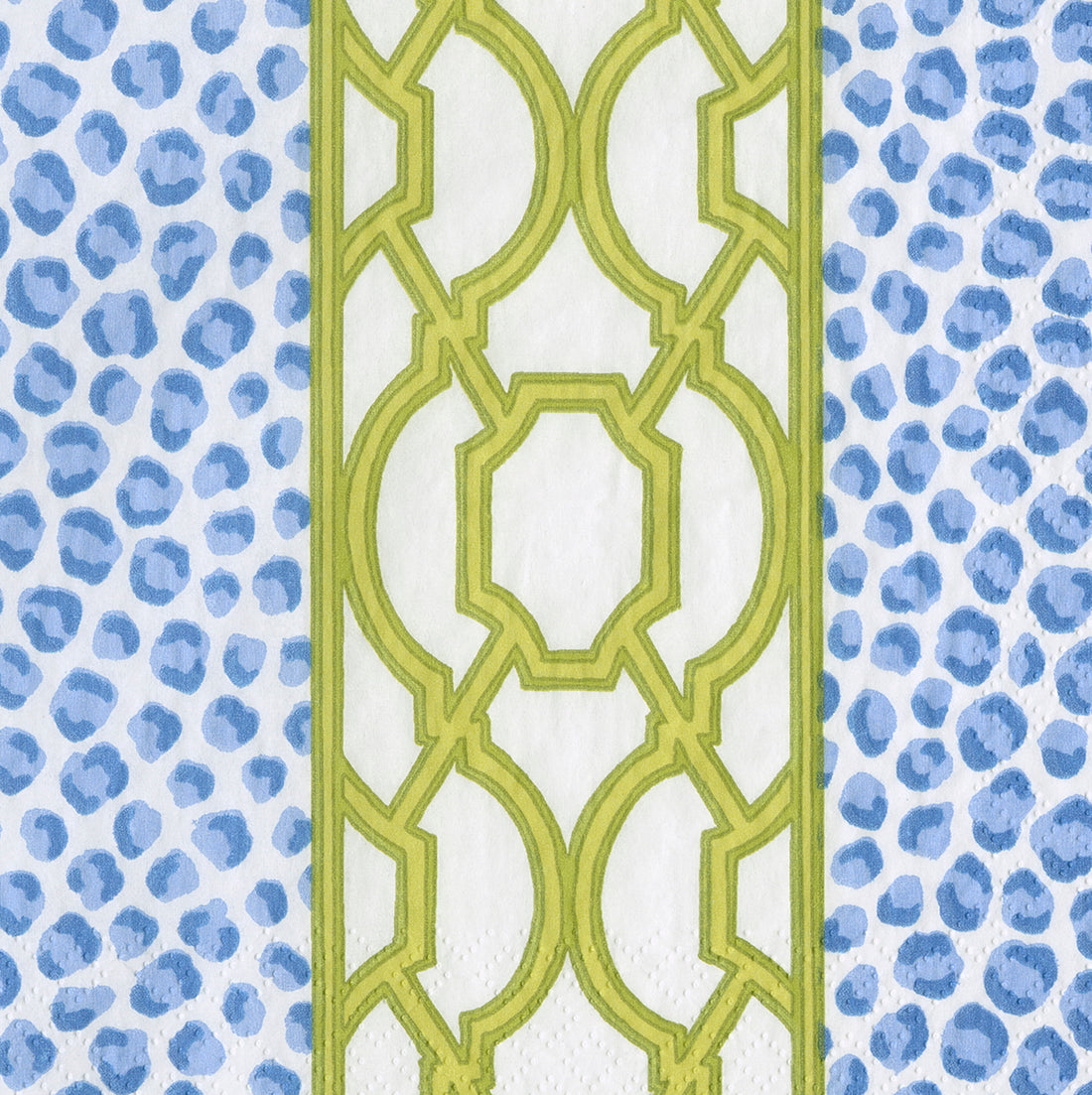 Knots And Spots Blue & Green Cocktail Napkins by Caspari