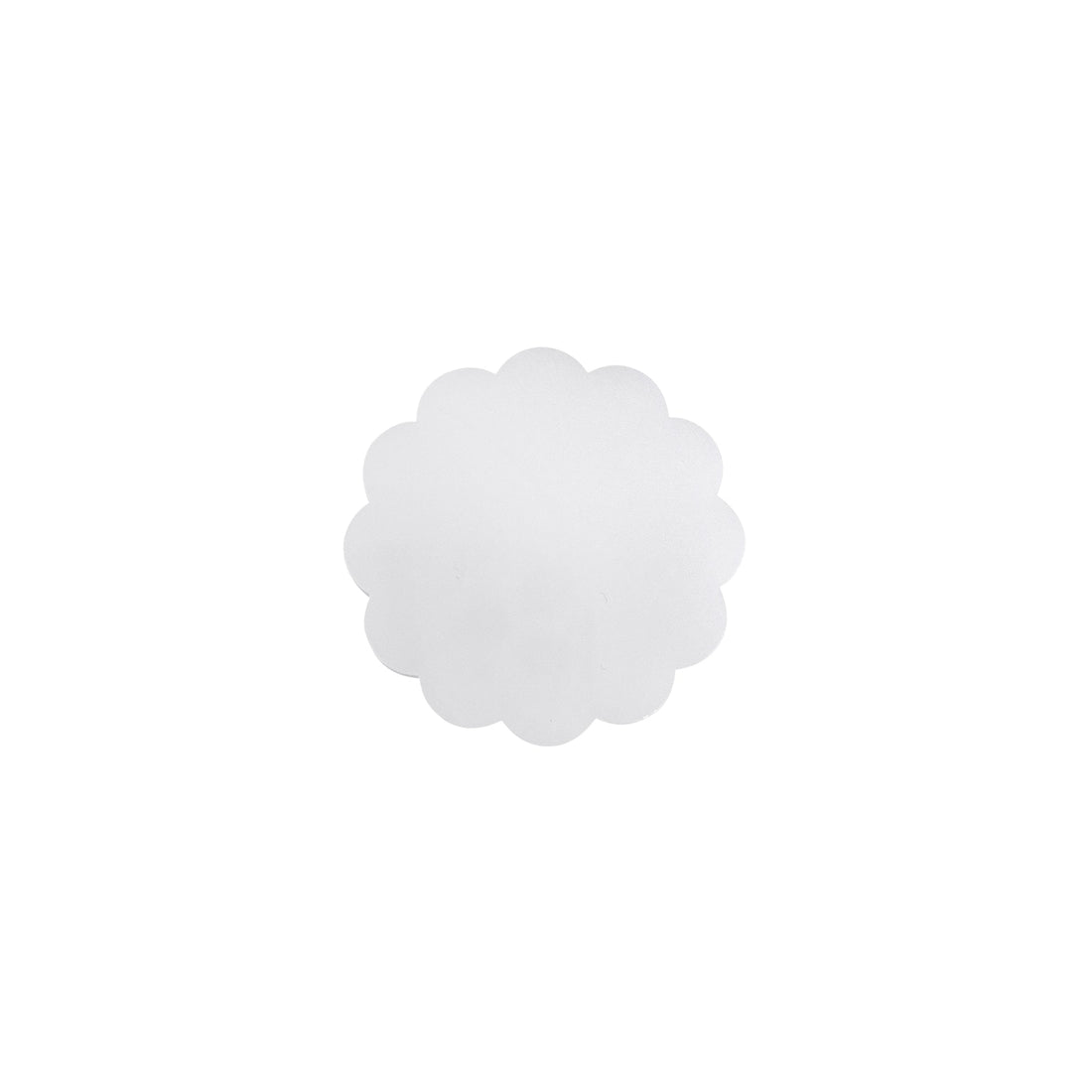 White Scallop Acrylic Napkin Weight