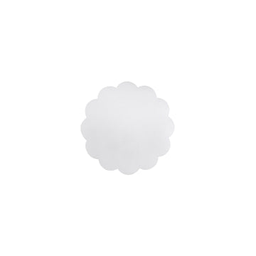 White Scallop Acrylic Napkin Weight