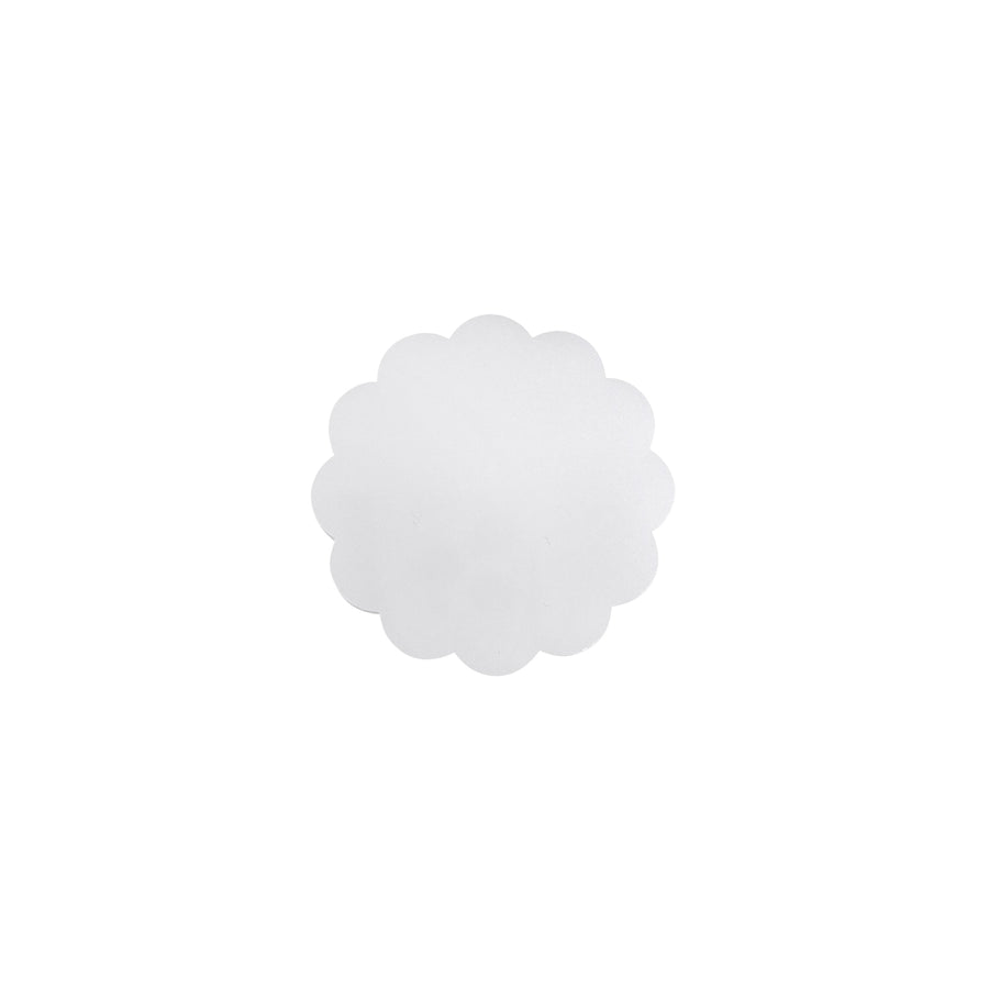 White Scallop Acrylic Napkin Weight