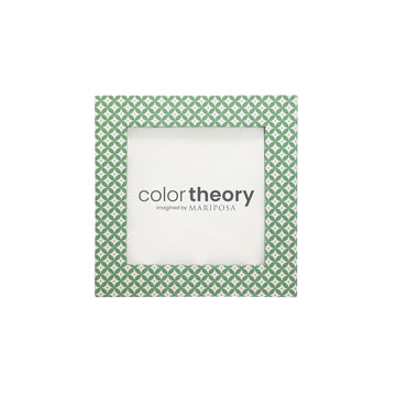 Double Sided Geometric Green and Rosa Pink 4x4 Frame