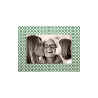 Double Sided Geometric Green and Rosa Pink 4x6 Frame
