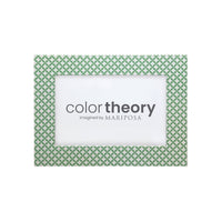 Double Sided Geometric Green and Rosa Pink 4x6 Frame