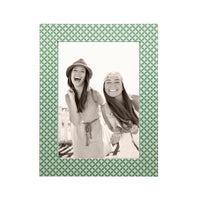 Double Sided Geometric Green and Rosa Pink  5x7 Frame