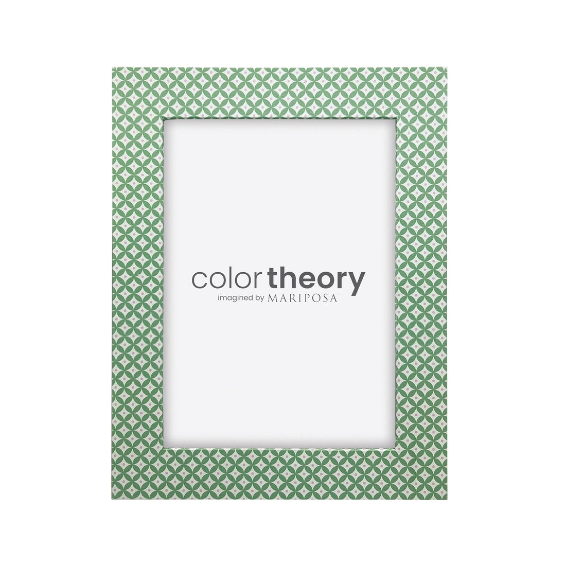 Double Sided Geometric Green and Rosa Pink  5x7 Frame