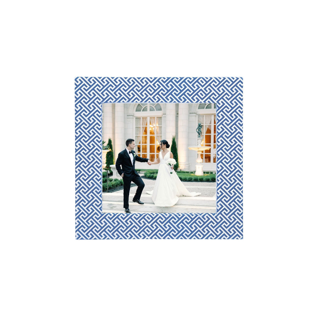 Double Sided Fretwork and Denim Blue 4x4 Frame