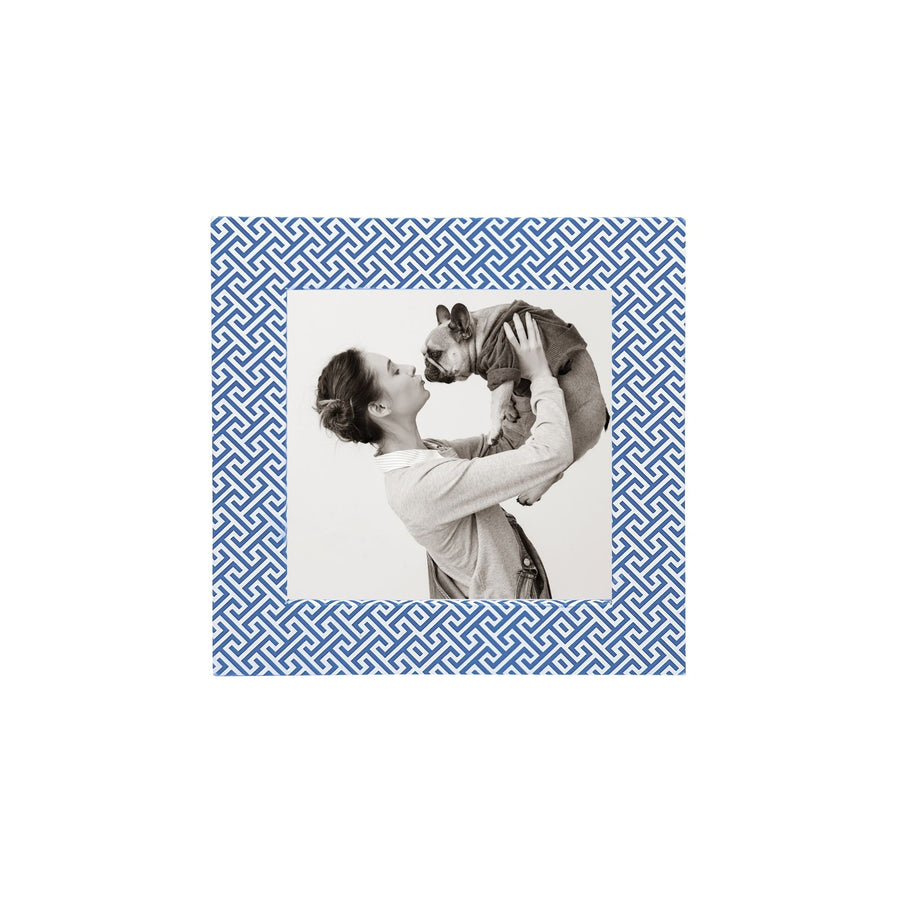 Double Sided Fretwork and Denim Blue 4x4 Frame