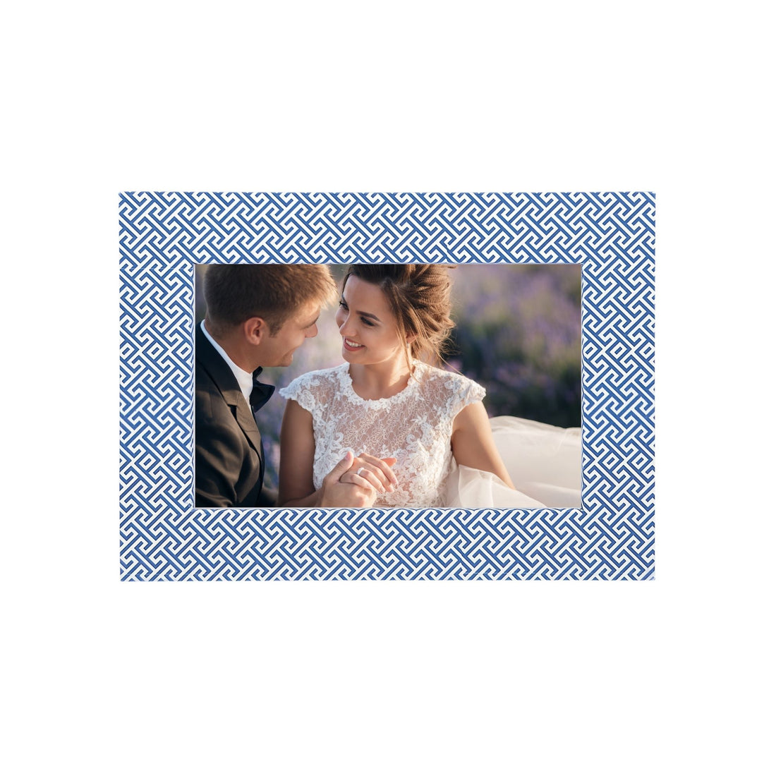 Double Sided Fretwork and Denim Blue 4x6 Frame