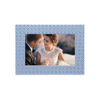 Double Sided Fretwork and Denim Blue 4x6 Frame