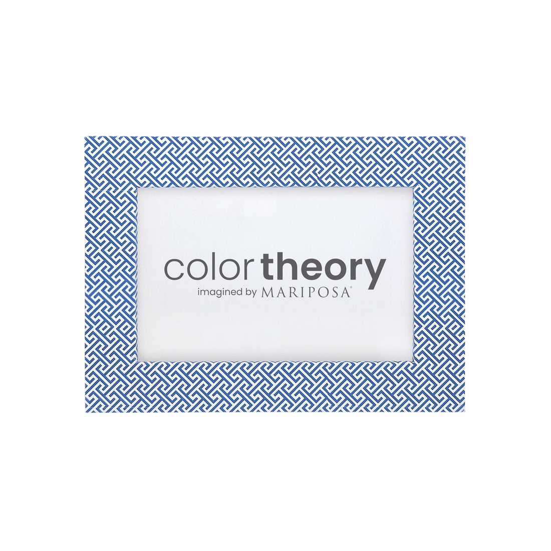 Double Sided Fretwork and Denim Blue 4x6 Frame