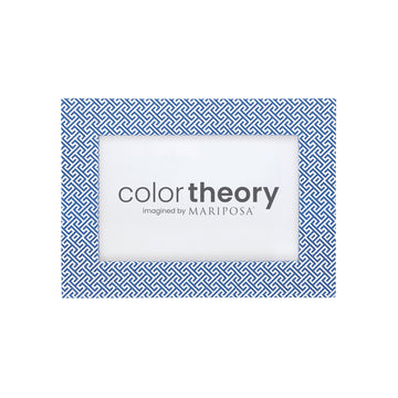 Double Sided Fretwork and Denim Blue 4x6 Frame