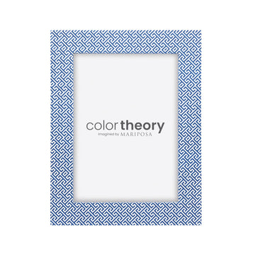 Double Sided Fretwork and Denim Blue 5x7 Frame