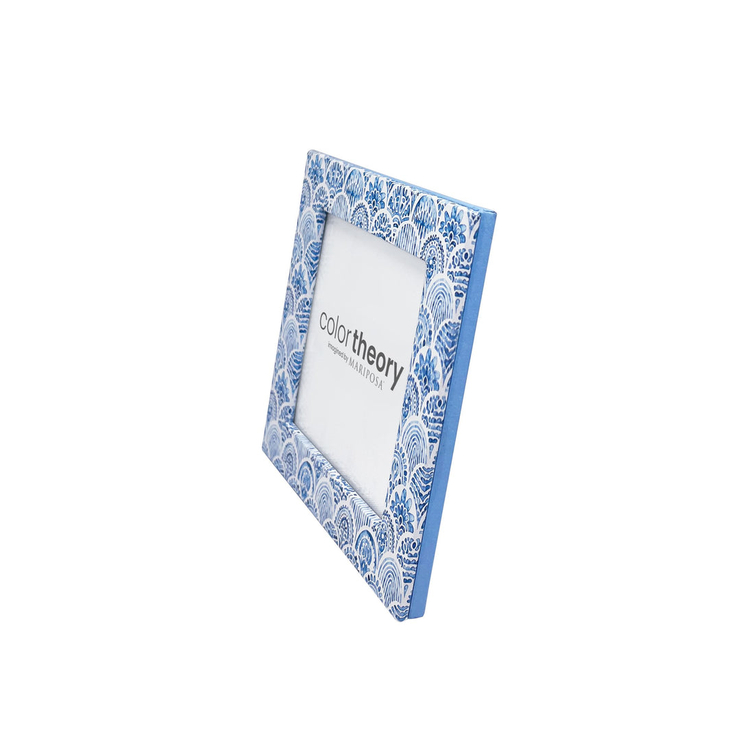 Double Sided Moroccan Tile Work and Periwinkle 4x4 Frame